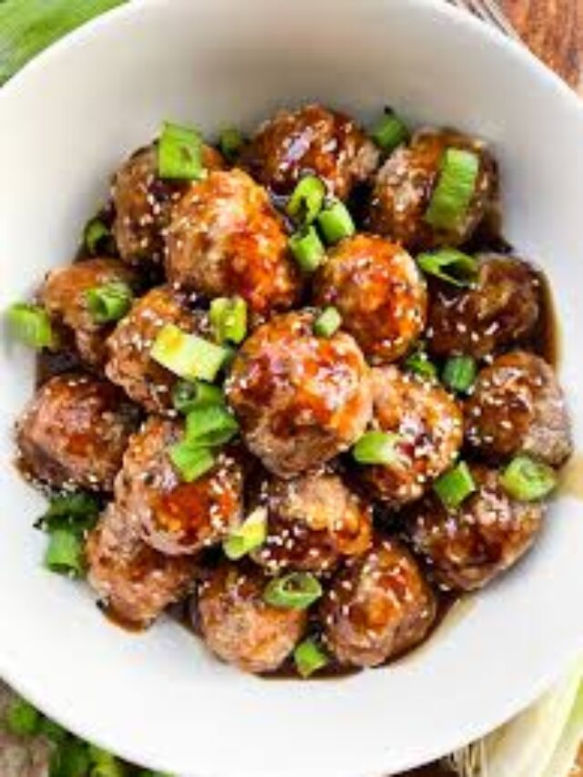 Asian-Inspired Chicken Meatballs