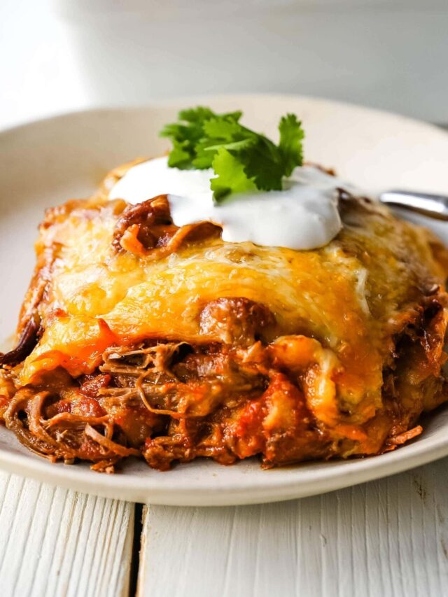 Beef Enchilada Bake