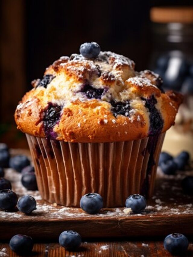 Coconut Flour Blueberry Muff