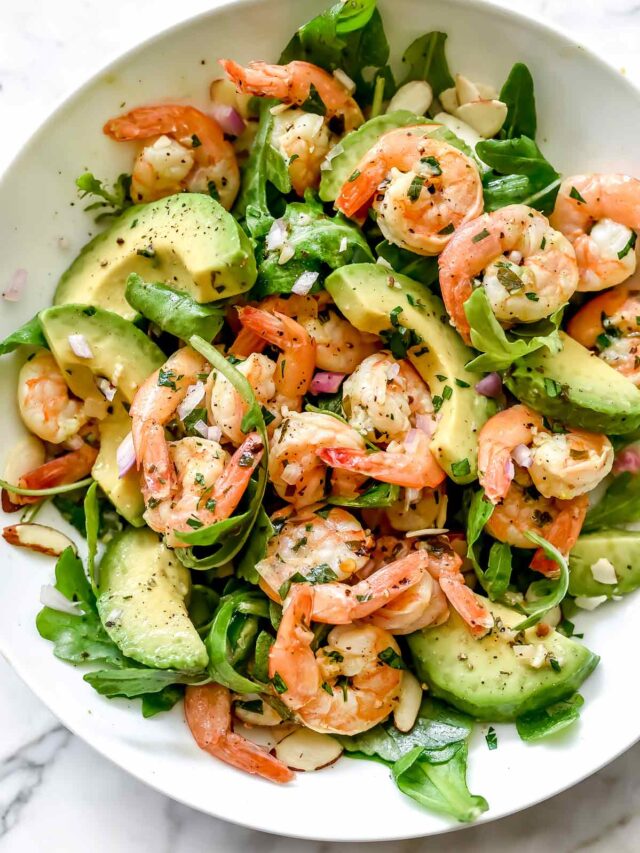 Creamy Shrimp Avocado Sal