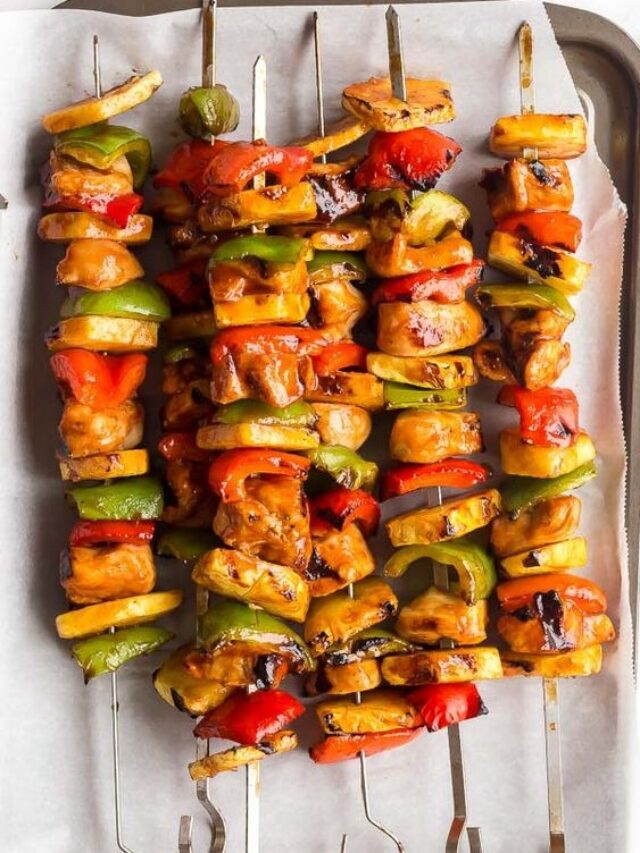 Hawaiian Chicken Kabobs (6)