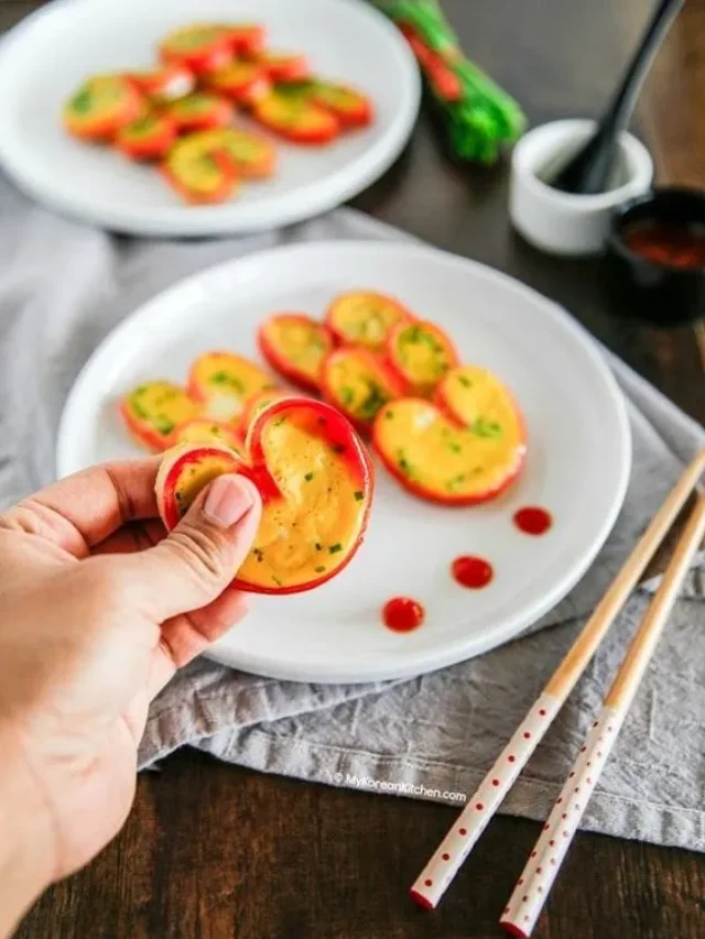 Heart Shaped Imitation Crab Omelettes (1)