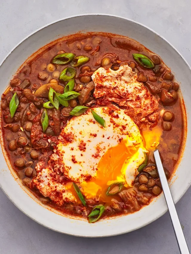 Lentil and Egg Stew