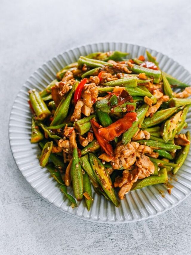 Okra Stir Fry with Chicken (3)