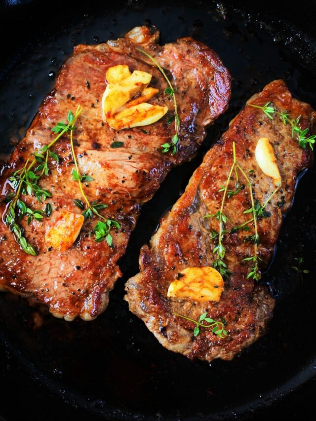 Perfectly Seared Pan-Fried Shell Steaks Eve