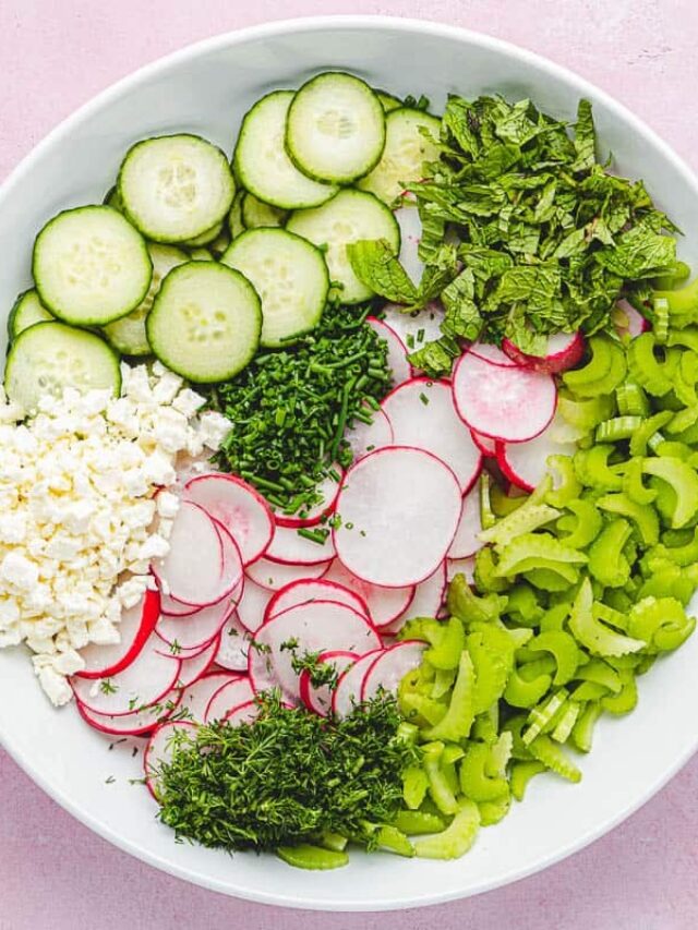 Radish, Celery & Cucumber Salad Recip