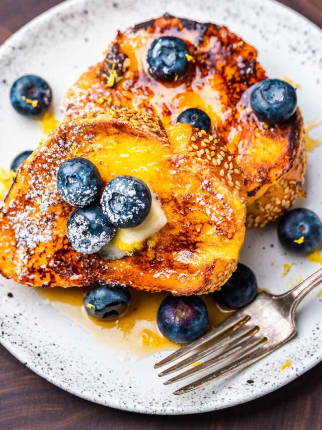 Sheet-Pan Lemon-Blueberry French Toast Recipe