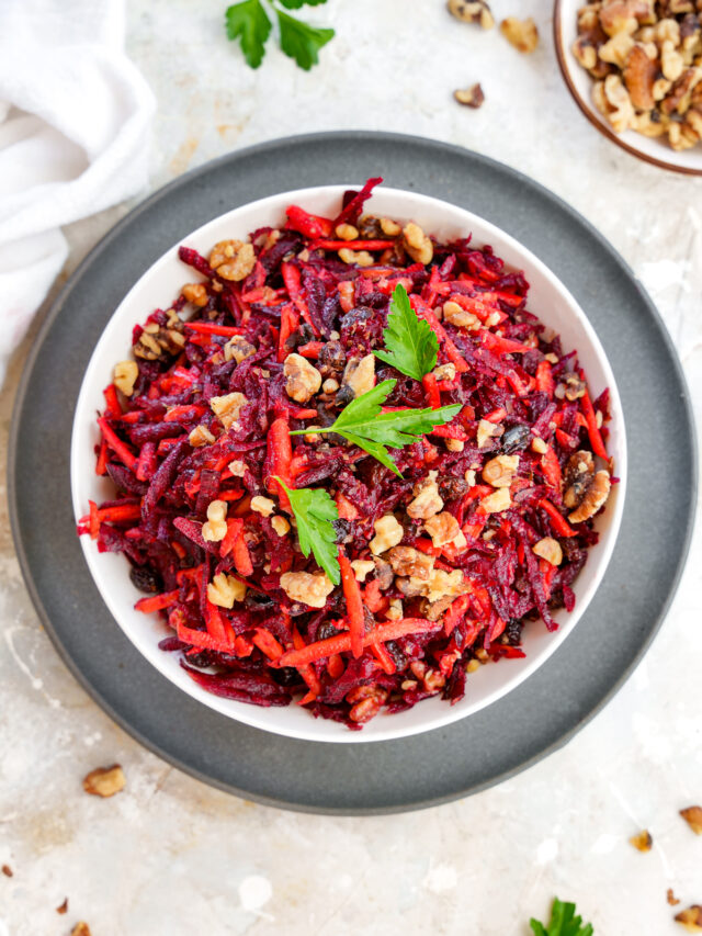 Simple No-Cook Grated Beet & Car