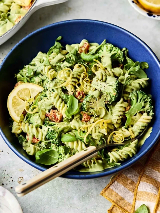 Simple Vegan Lemon Pasta with Bas