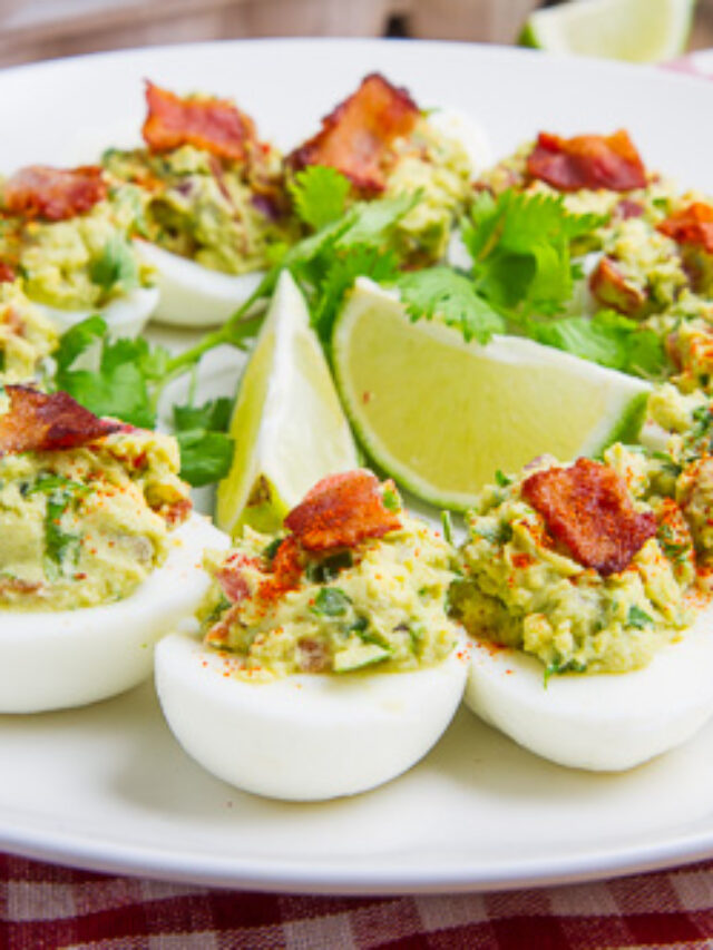 Smoked Bacon Deviled Eggs Recip