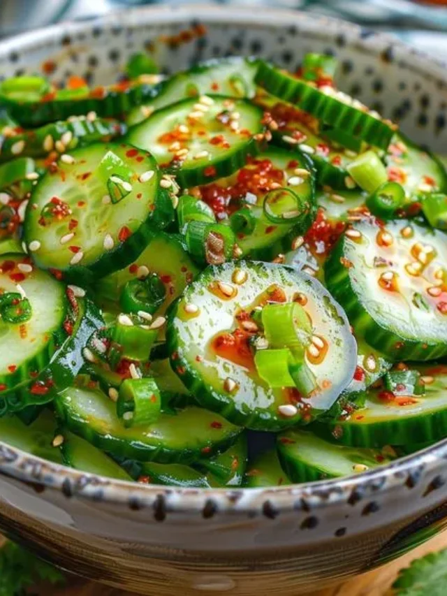 Spicy Korean Red Pepper Cucumbers (5)