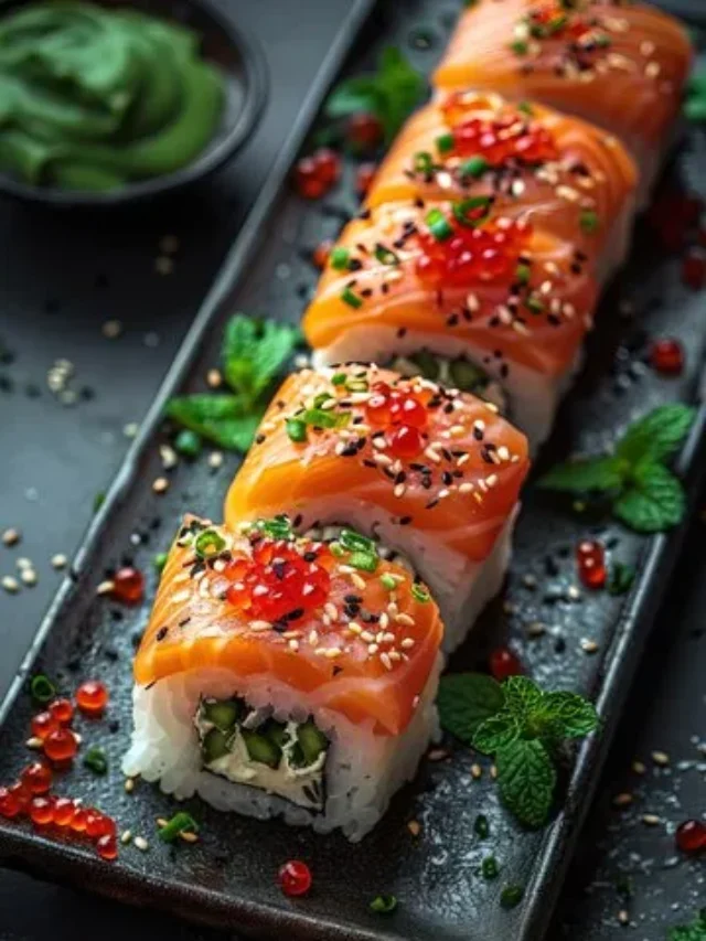 Spicy Salmon Maki (7)