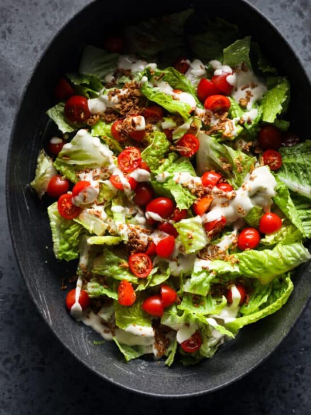 Tomato & Onion Salad with Crispy T