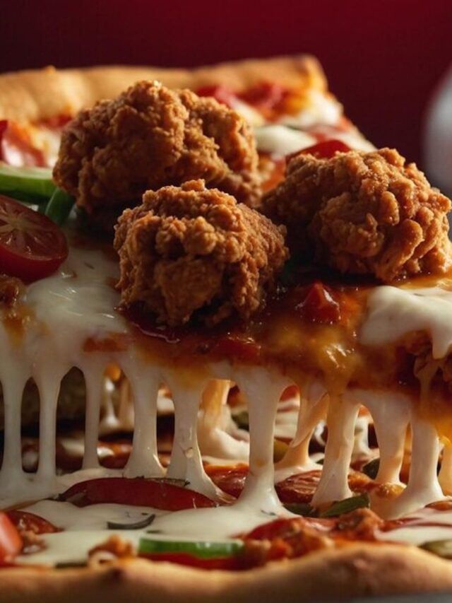 US debut of KFC's fried chicken pizza