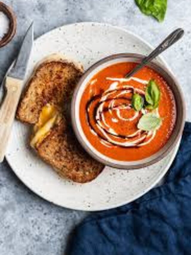 Veggie Grilled Cheese with Tomato Soup Recip